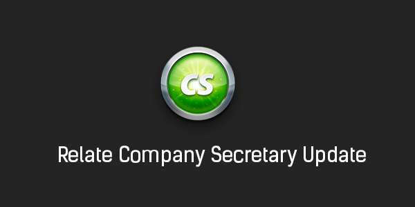 Relate Company Secretary Update
